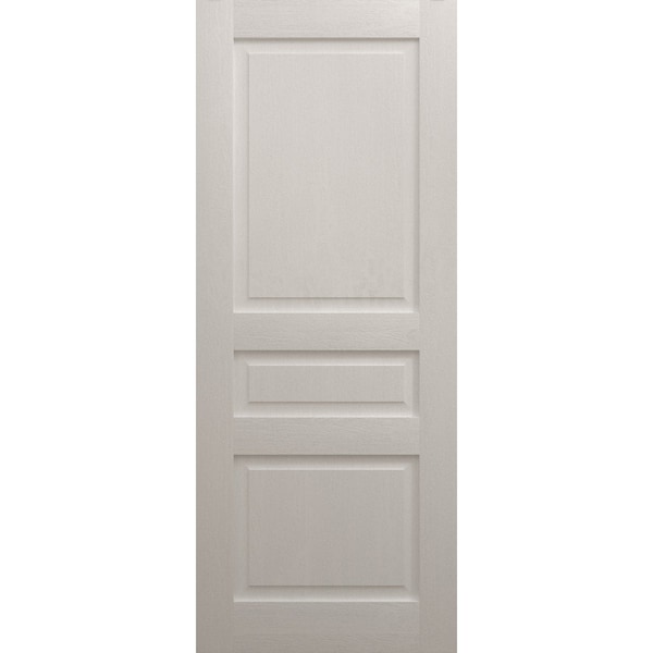 Sartodoors Slab Door Panel 24 x 96 inches, Ego 5012 Painted White Oak, Wood Veneer Doors, Pocket Closet Slid EGO5012S-PWO-2496 - main