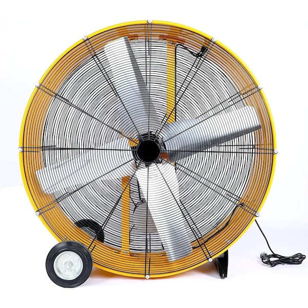 Simple Deluxe 42 Inch Heavy Duty Metal Industrial Drum Fan, 2 Speed Air Circulation for Warehouse, Greenhouse, Wo HIFANXDRUM42 - main
