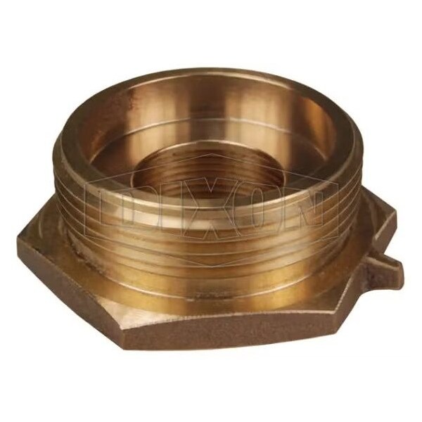 Dixon The Right Connection Domestic Increaser Hex Nipple, 1 x 1-1/2 in, FNPT x MNST, Cast Brass, Domestic FM1015F-D - main