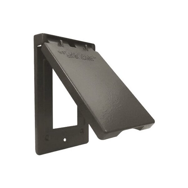 Hubbell Me Brz Vert Flip Cover 1C-GV-BR - main