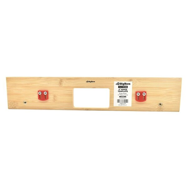 Big Horn 4 in Hinge Template, Single Pocket, 1/4 in Radius Corner 70168 - main