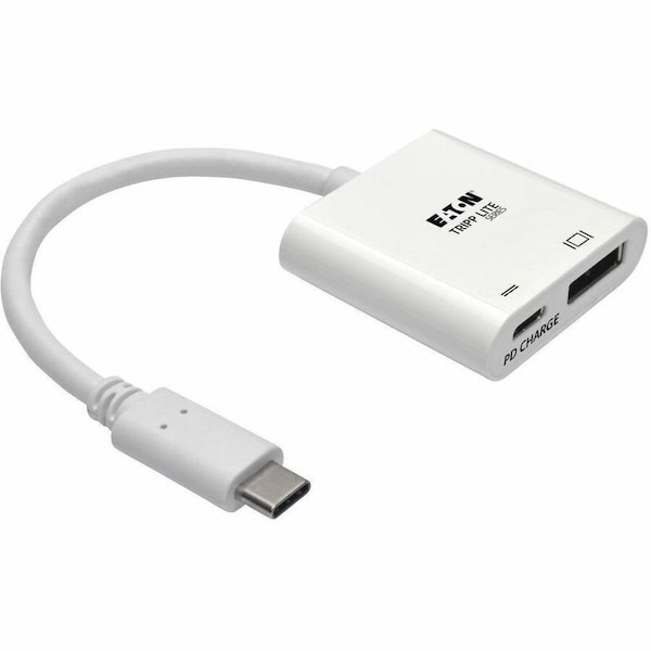 Eaton EATON USB-C To Displayport Active Adapter Cable With Equalizer (m/f), Uhd 8k, Hdr U444-06N-DP8WC - main