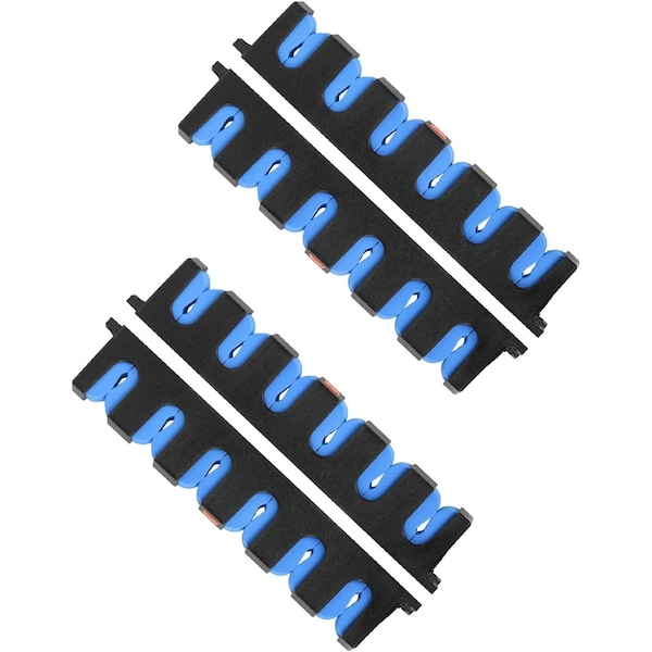 Simple Deluxe Horizontal Fishing Rod Holders Wall-Mounted - Fishing Rod Rack Great Fishing Pole Holder for Garage SOFISHRODRACKHBLUEX2 - main