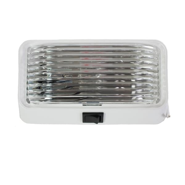Arcon Arcon 20673; Soft White; LED Porch Light; 12V; Rectangular; with Switch and Clear Lens 20673 - main