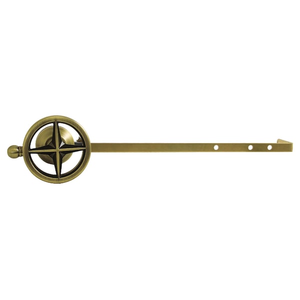 Kingston Brass Universal Front or Side Mount Toilet Tank Lever with Knurled Handle, Antique Brass KTRNKD3 - main