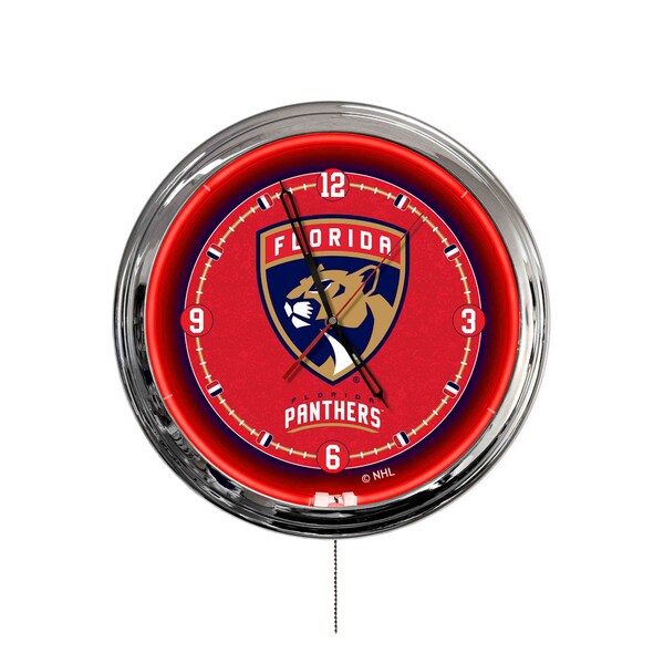 Holland Bar Stool Florida Panthers 16 LED Wall Clock ClkL16 - main