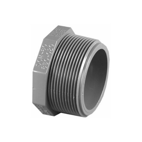 Charlotte Pipe And Foundry THREAD PLUG 2 in.SCH 80 PVC081132000 - main