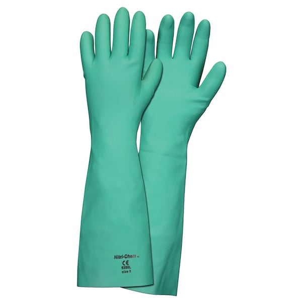 Nitrishield Disposable Gloves, Nitrile, Powder-Free, L, 1000 PK, Green 60035GL - main