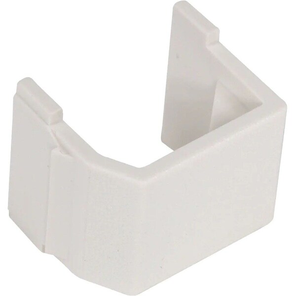 Hubbell Premise Wiring Hubbell Snap-Fit, Keystone, Blank, Office White, PK10 SFB10 - main