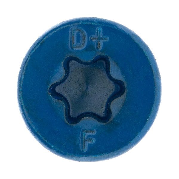 Dewalt Concrete Anchor Screw, 9/64 in Dia., Flat, 4 in L, Steel Zinc Plated, 100 PK DFM12752S - main
