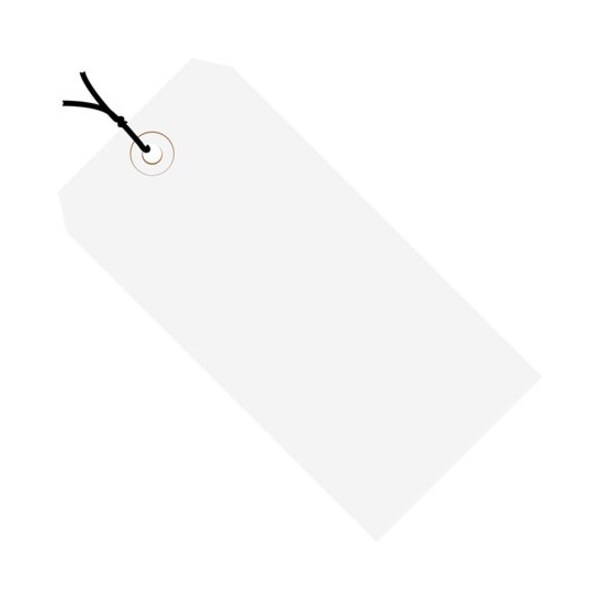 Partners Brand Shipping Tags, Pre-Strung, 13 Pt., 5 1/4" x 2 5/8", White, PK1000 G11062G - main