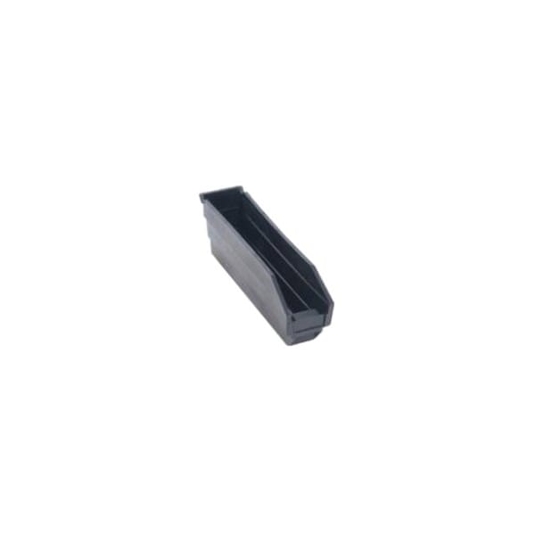 Quantum Storage Systems Black Shelf Bin, 4"L x 11-5/8"W x 2-3/4"H QSB100BR - main