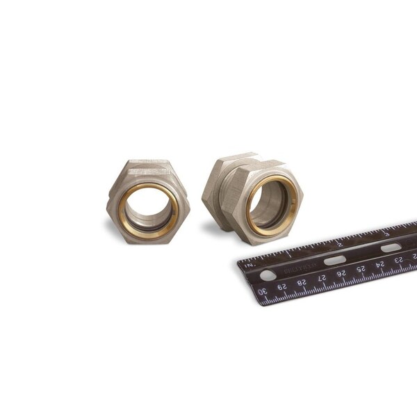 Oil-Rite Gasketed Wndw Sght Straight Thread - Straight w/Nut, 1in.-14, 1 1/4in., 125 PSI, Buna-N, 25/32in. B2394-4 - main