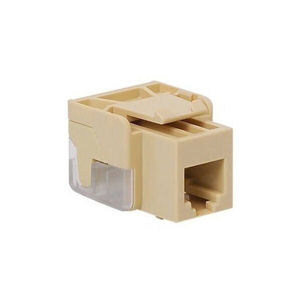 Icc EZ Cat3 Voice Keystone Jack, RJ11 6P6C, Ivory IC1076V0IV - main