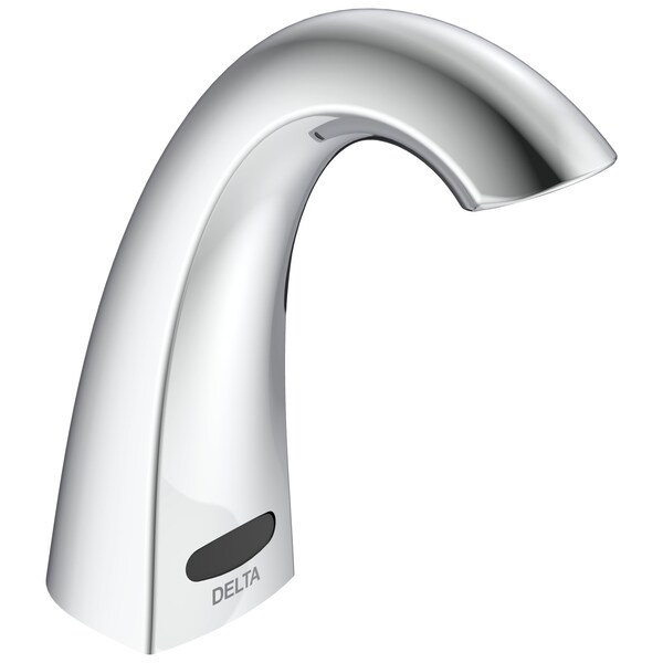 Delta Commercial 590T Deckmount Electronic Hi-Rise Faucet, Bt, 1.5Gpm, Trim Only In Chrome 590TF1128TR - main