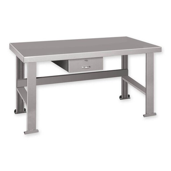 Pucel FD Series Workbench with Drawer, 96 in W x 32.5 in H x 28 in D, Gray FD-2896 - main
