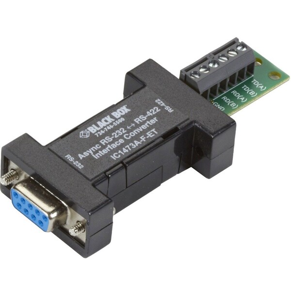 Black Box Async Rs232 To Rs422 Interface Converter, Db9 To Terminal Block IC1473A-F-ET - main