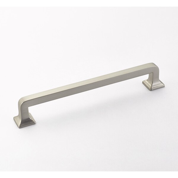 Schaub 8in Center to Center Menlo Park Cabinet Pull Satin Nickel Finish 536-15 - main