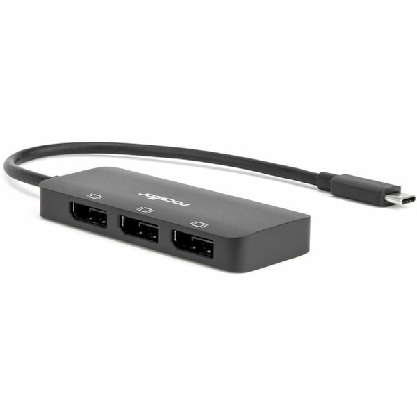 Rocstor USB-C 4K TRIPPLE DISPLAYPORT ADAPTER, 3X DISPLAYPORT 4K PORTS, SUPPORTS DP 1.4 A Y10A303-B1 - main