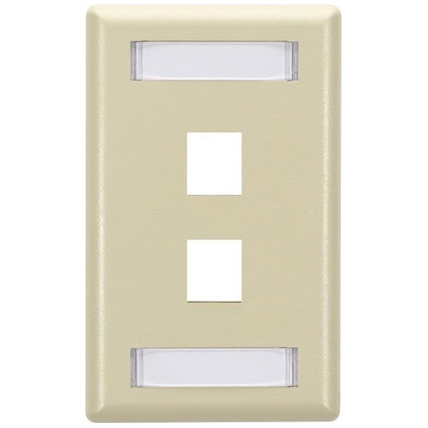 Black Box Gigastation2 Wallplate, 2-Port Single-Ga WPT460 - main