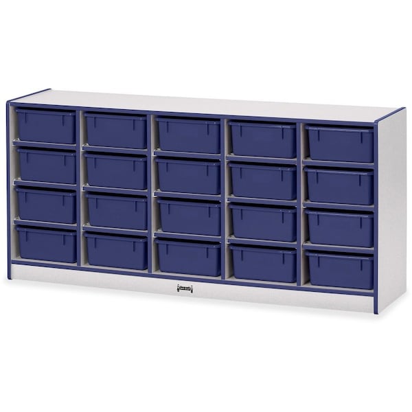 Jonti-Craft Rainbow Accents 20 Tub Mobile Storage, without Tubs, Blue 4020JCWW003 - main