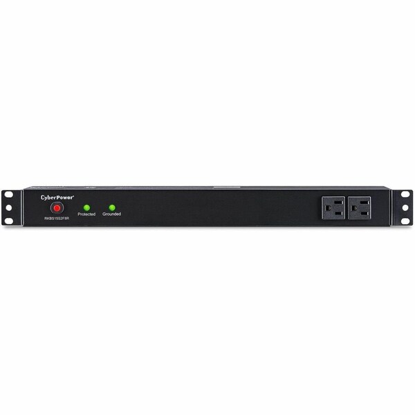 Cyberpower RKBS15S2F8R Rackbar 10 - Outlet Surge Protector with 3600 J Surge Suppression RKBS15S2F8R - main