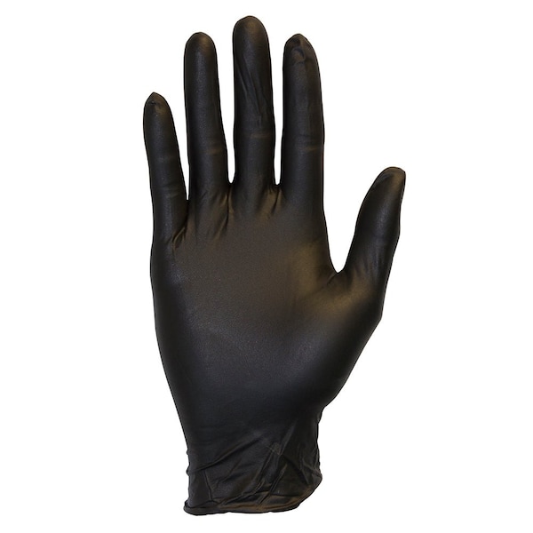 Safety Zone Nitrile Powder Free 6 mil Exam Gloves - Black, 2XL - Case of 1000 GNPR-2X-1-K - main