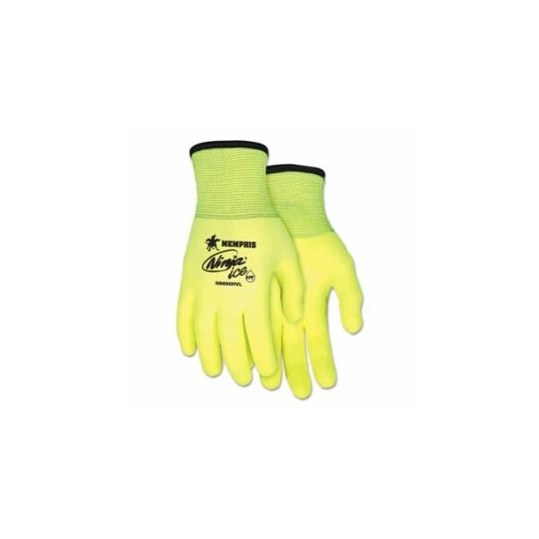 Mcr Safety Ninja Ice Hi-Vis Gloves, X-Large, Hi-Vis Lime/White, 12PK 127-N9690HVXL - main