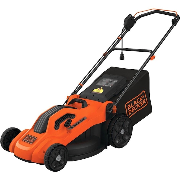 Black & Decker Electric Lawn Mower, 13 A, 120 V, 20 in W Cutting, Winged Blade, 20 in L Cord BEMW213 - main