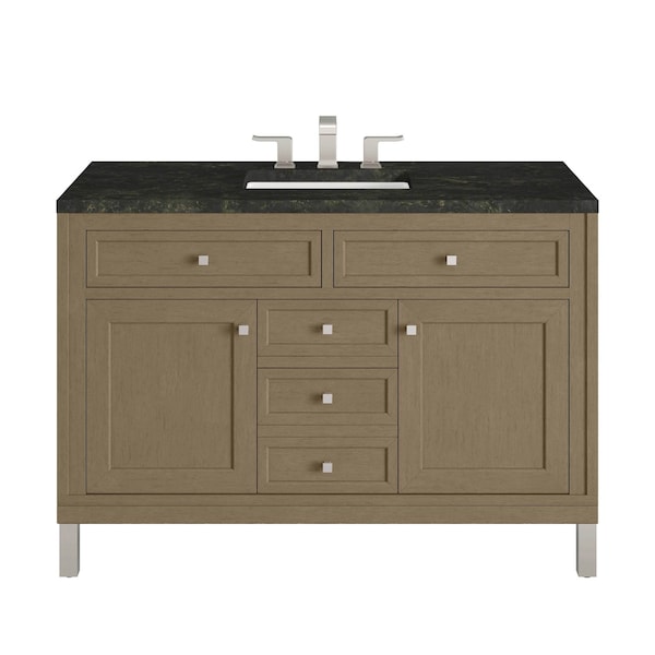 James Martin Vanities Chicago 48" Single Vanity, Walnut Whisper, w/ 3 CM Phantome Eclos Top 503-V48-WLW-3PHT - main