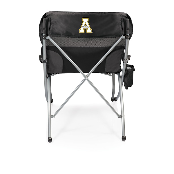 Picnic Time Family Of Brands NCAA App State Mountaineers PT-XL Heavy Duty Camping Chair 400 lb Capacity, Black 793-00-175-794-0 - main