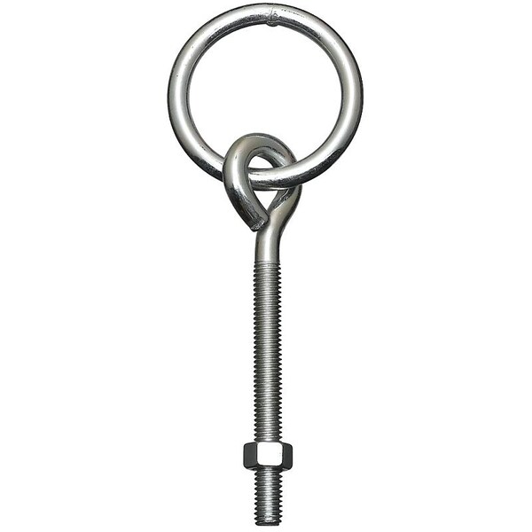 National Hardware 2061BC Series Hitch Ring with Eye Bolt, 160 lb Working Load, 2 in ID Dia Ring, Steel, Zinc N220-632 - main