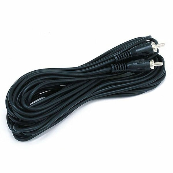 Monoprice Rca Plug/Plug M/M Cable - Black 25Ft 655 - main