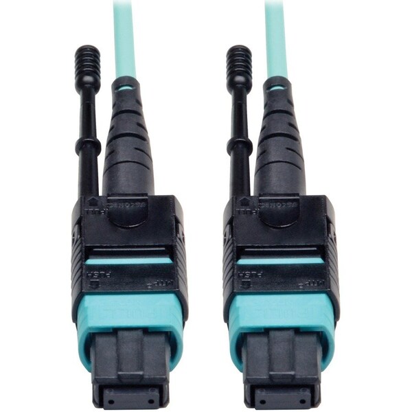Eaton Tripp Lite Series MTP/MPO Patch Cable with Push/Pull Tabs, 12 Fiber, 40GbE, 40GBASE-SR4, OM3 N844-01M-12-P - main