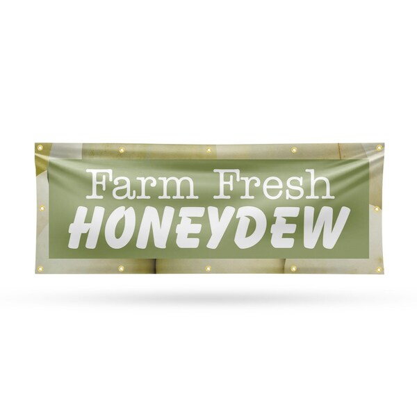 Signmission Farm Fresh Honeydew, 48 Inch x 120 Inch, Vinyl Banner B-120-30597 - main