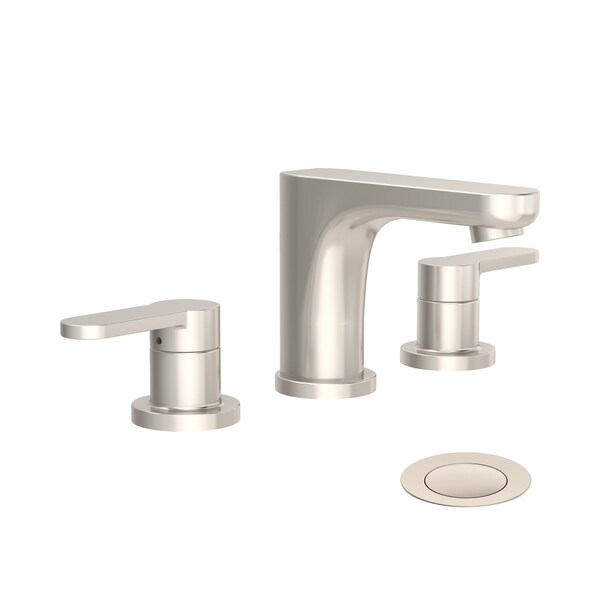 Symmons Identity Widespread Two-Handle Bathroom Faucet with Push Pop Drain (1.0 GPM) SLW6712STNPP - main
