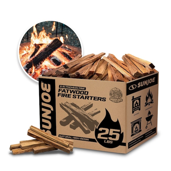 Sun Joe 25lb Case of Fatwood Fire Starter Sticks FATWOOD25 - main