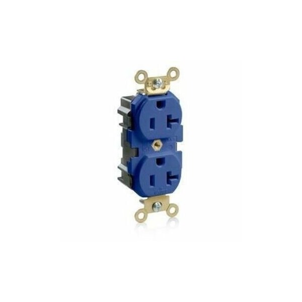 Leviton Straight Blade Receptacle, 5-20R, 20 A, 125V AC, Flush Mount, Self-Grounded M5362-B - main