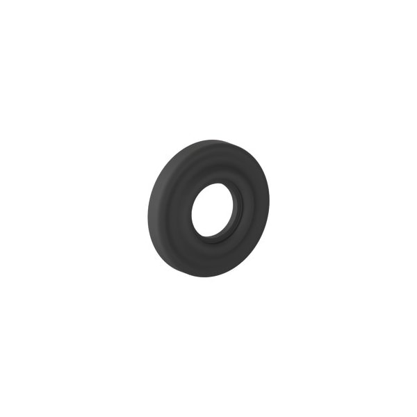 Baldwin Baldwin 2in Traditional Passage Rose Pair Satin Black Finish R057190PS - main