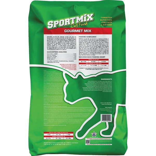 Sportmix Gourmet Mix 15 Lb. Chicken Liver & Fish Flavor All Ages Dry Cat Food 348424 - main