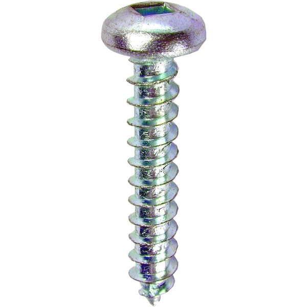 Dottie Sheet Metal Screw, #8 x 1 in, Zinc Plated Steel Pan Head Square Drive, 100 PK DDSMS81 - main