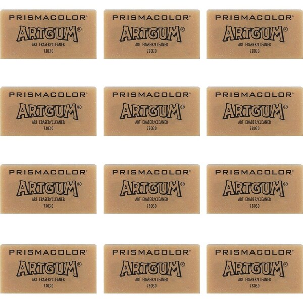 Dymo Prismaclor, ARTGUM ERASER, RECTANGULAR, LARGE, OFF WHITE, KNEADED RUBBER, DOZEN 73030 - main