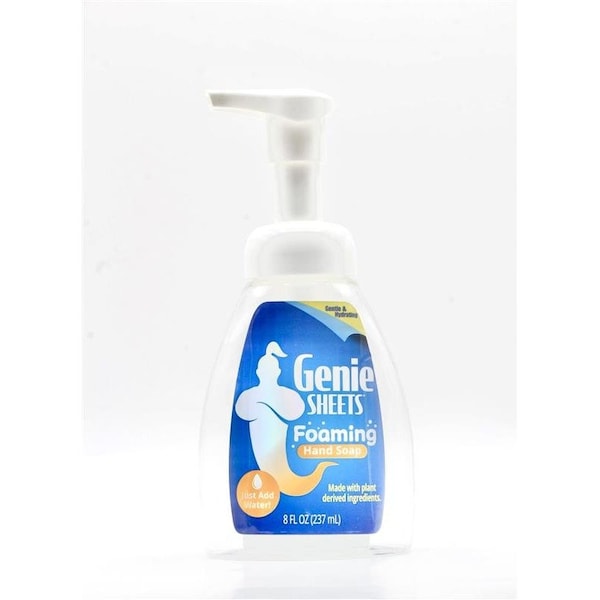 Genie Sheets Foaming hand soap 8oz Bottle w/sheet GS-6002-HSBL - main