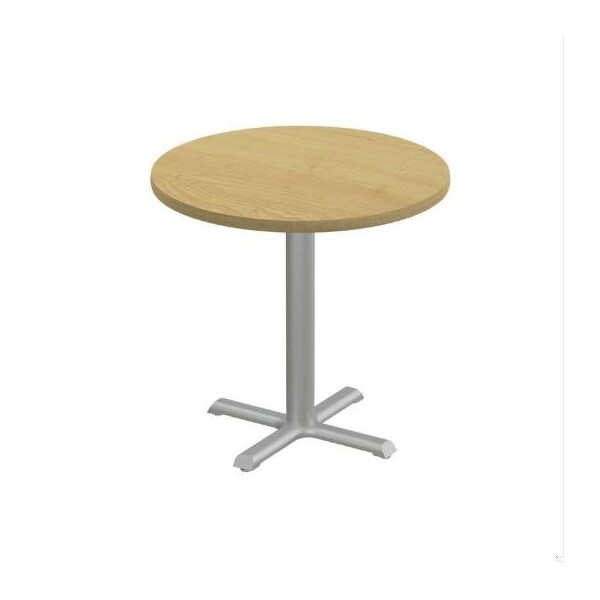 Correll Round Cafe Table, 36 in W, 36 in L, 29 in H, Particleboard Top, Fusion Maple SXT36R-16-98-16 - main