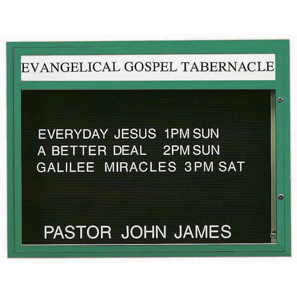 Aarco 47 in W, 36 in H, Forest Green BM3647FG - main