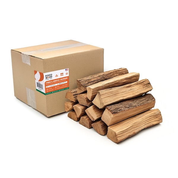Nuvo Iron Pinon and Juniper Aromatic Firewood - Kiln-Dried 13-14in Logs, 0.5 Cubic Feet (Approx. 11 Pounds) PJAFW12 - main