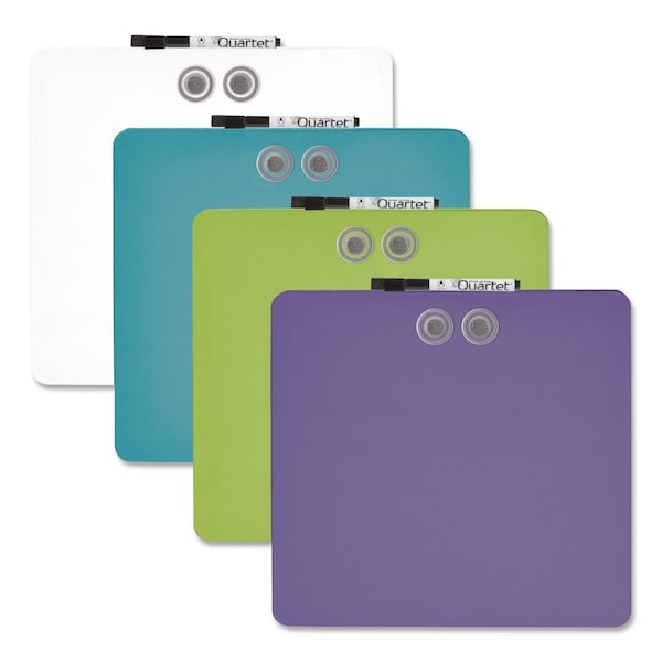 Quartet Tin Dry Erase Board, 11.5 x 11.5, Randomly Assorted Color Surface TSQ1212A - main