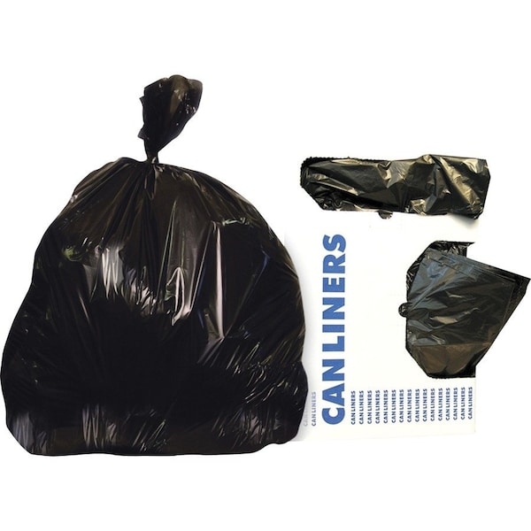 Heritage Bag Low-Density Can Liners, 40-45 Gal, 1.50 Mil, 40 x 46, Black, 100/Carton, PK100 H8046AK - main