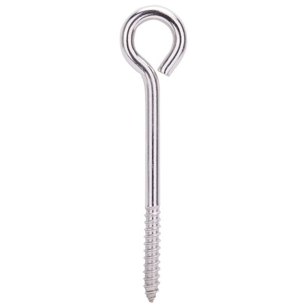 Prosource Lag Eye Bolt, 9.2 mm Thread, Screw Thread, 2 in L Thread, 1-3/8 in Dia Eye, 405 lb Working Load LR263 - main