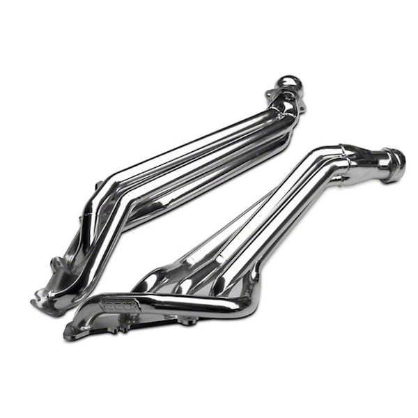 Karuma Car Care 1.75 in. Long Tube Headers - Polished Silver Ceramic KA3565603 - main